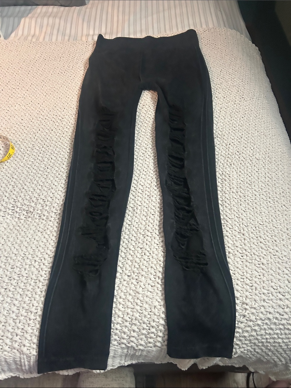 Black distressed Leggings